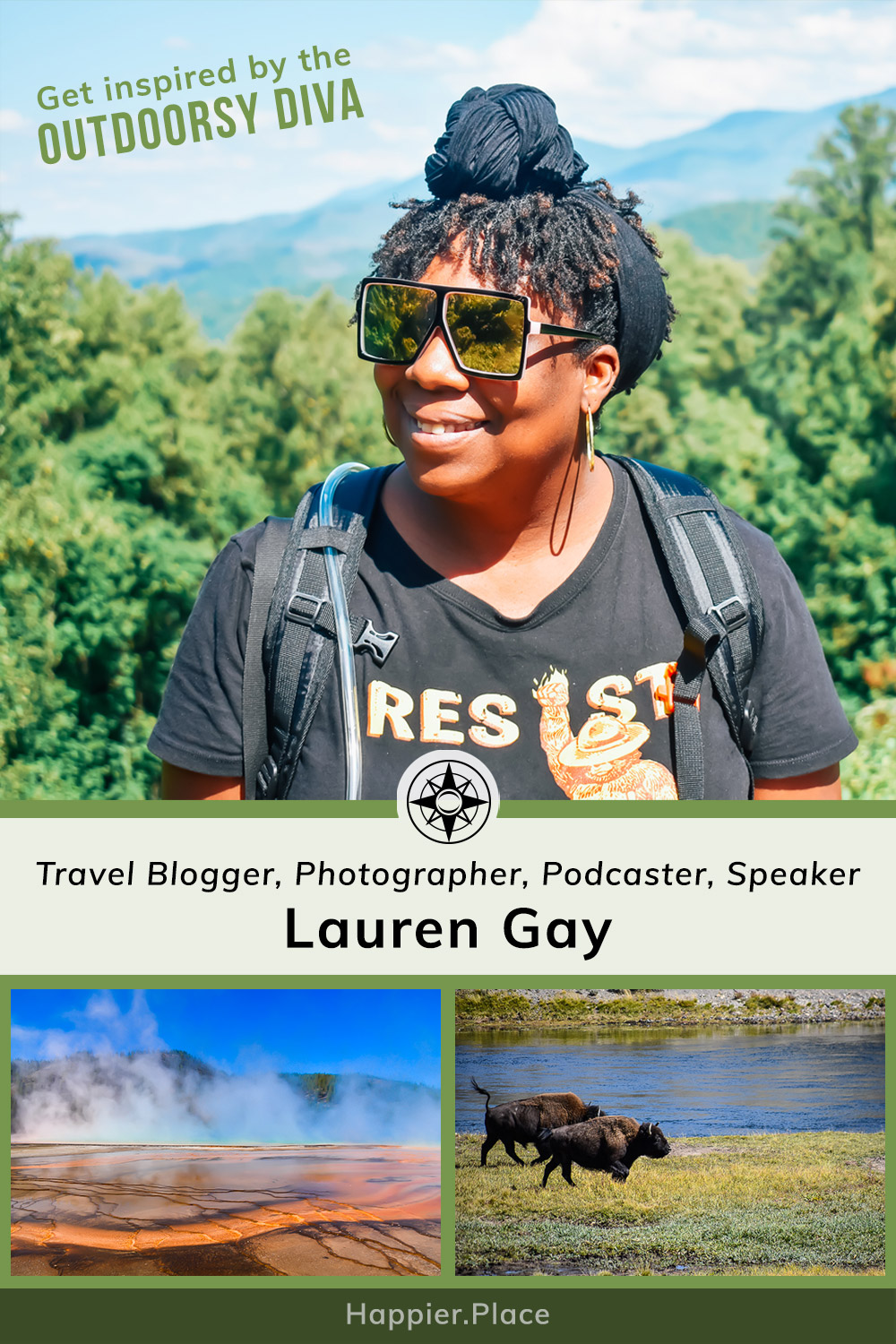 Lauren Gay, Outdoorsy Diva, Travel Blogger, Photographer, Podcaster, Speaker