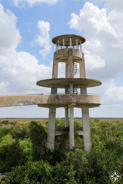 Observation Tower in Shark Valley, Everglades National Park, Florida
