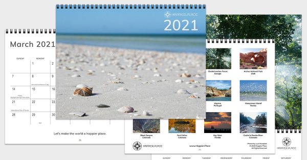 2021 Happier Place Nature Photography Calendar