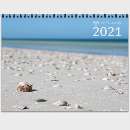 2021 Happier Place Nature Photography Calendar seashell beach Honeymoon Island Florida