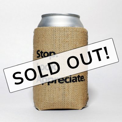 Happier Place burlap can cooler stop look appreciate sold out