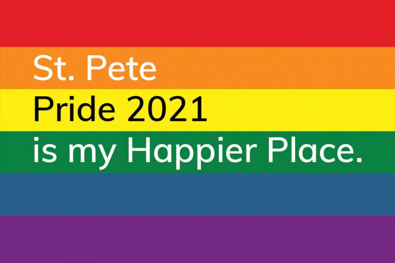 St. Pete Pride 2021 is my Happier Place postcard