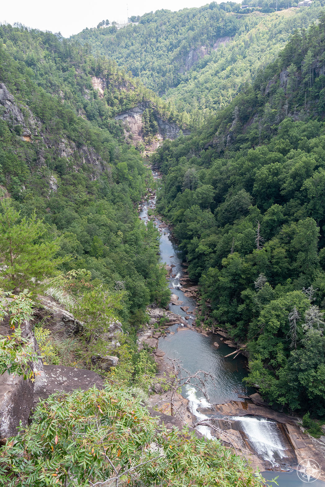 Oceana Falls and the Tallulah Gorge stretch before the Horseshoe Bend hides the river run