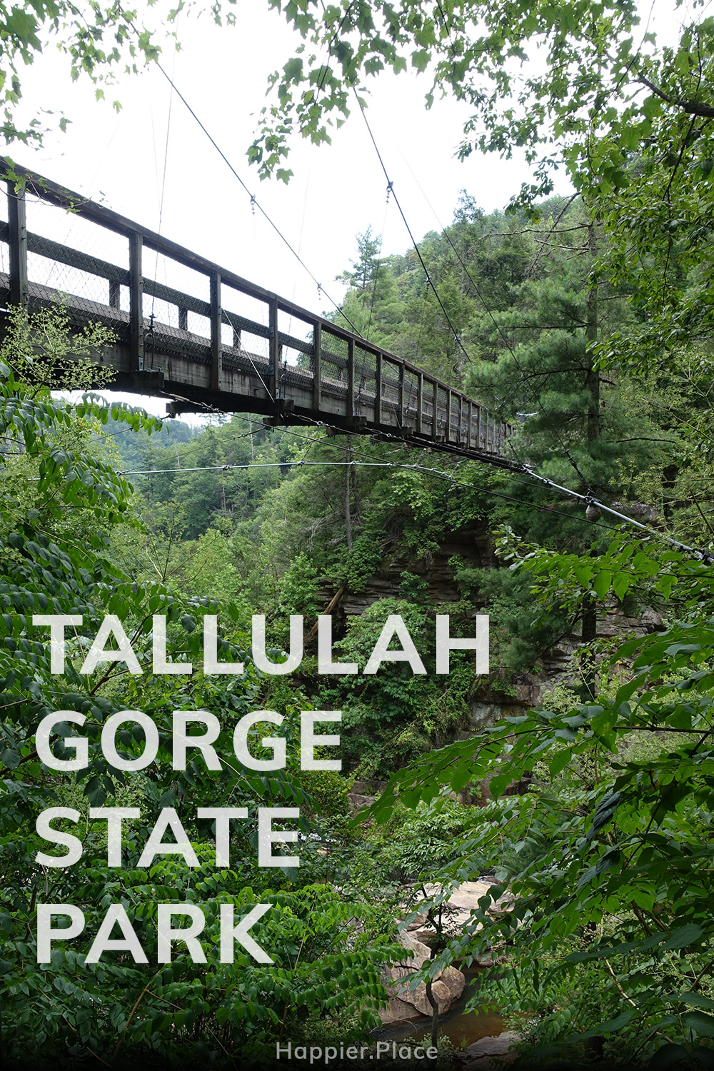 Tallulah Falls in the Tallulah Gorge State Park, Georgia, USA, waterfalls, river, canyon, Happier Place