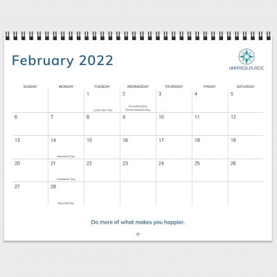 2022 Happier Place Calendar