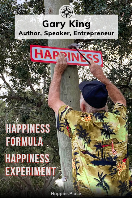 Gary King, Happiness Experiment, street sign, St Pete, Florida