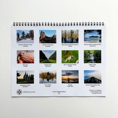 2023 Happier Place Calendar, photography by Luci Westphal
